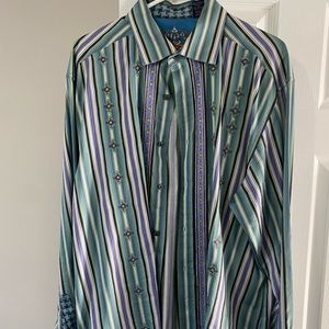 Robert Graham men’s dress shirt excellent condition